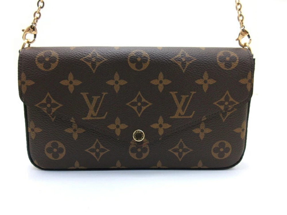 LOUIS VUITTON Bag Pouch Clutch handle Pochette Felicie Monogram